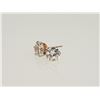 Image 1 : #2-10KT GOLD CUBIC ZIRCONIA EARRINGS