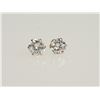 Image 2 : #2-10KT GOLD CUBIC ZIRCONIA EARRINGS