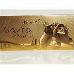 #19-5 GIFT ENVELOPES OF 24KT GOLD FOIL SANTA CLAUS