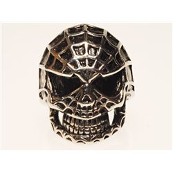 #39-MEN'S STAINLESS STEEL SKULL RING SIZE 11
