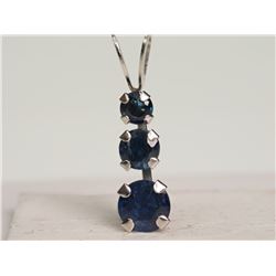 #45-10KT GOLD SAPPHIRE PENDANT
