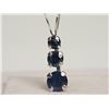 Image 1 : #45-10KT GOLD SAPPHIRE PENDANT