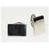 Image 1 : #49-STAINLESS STEEL RECTANGLE POLISH CUFFLINKS