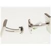 Image 2 : #49-STAINLESS STEEL RECTANGLE POLISH CUFFLINKS
