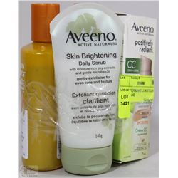 LOT OF EXFOLIANT , 2 BOTTLES OF TONERS AND
