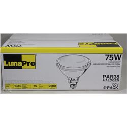 LUMAPRO 6 PACK 75W HALOGEN SPOTLIGHT BULBS
