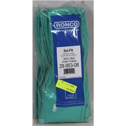 12 PAIRS OF SOL-FIT NITRILE GLOVE SIZE MEDIUM