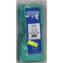 12 PAIRS OF SOL-FIT NITRILE GLOVE SIZE MEDIUM