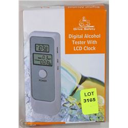 NEW DIGITAL ALCOHOL BREATH TESTER WITH LCD CLOCK