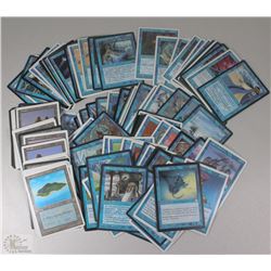 LOT OF 125+ UNSEARCHED MAGIC THE GATHERING BLUE