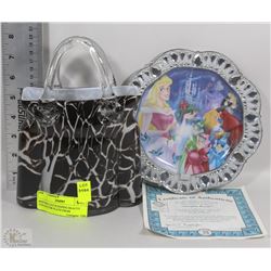 PRINCESS BEJEWELED SLEEPING BEAUTY COLLECTOR PLATE FROM