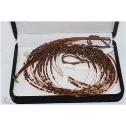 MULTI COLOURED BEADED FASHION NECKLACE