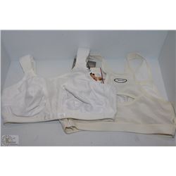2 NEW SPORT BRAS SIZE 34DD   INCLUDING BRAND NAME