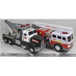 2001 TONKA FIRE TRUCK AND TOW TRUCK BATTERY
