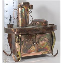 VINTAGE RARE COPPER METAL SCULPTURE ALSO MUSIC