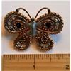 Image 1 : GOLD & SILVER TONE BUTTERFLY BROOCH