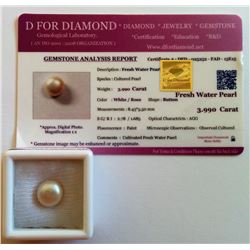 GENUINE 3.990 CT  FRESH WATER PEARL