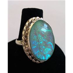 48 CT AUSTRALIAN TRIPLATE OPAL RING