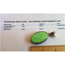 VINTAGE STYLE AUSTRALIAN OPAL PENDANT