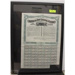 ORIGINAL 1903 IRON AND STEEL COMPANY OF CANADA