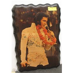 ELVIS PRESLEY WOOD PLAQUE 22"X15"