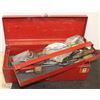 Image 1 : TOOL BOX WITH ASSORTED GAS FITTING TOOLS