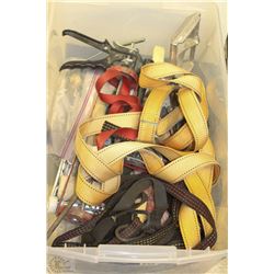 BOX OF DRYWALL + PAINTING TOOLS