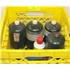 Image 1 : TOTE WITH ASSORTED FULL PROPANE BOTTLES