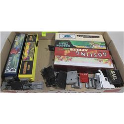 6 DIE CAST 18 WHEELER TRAILERS WITH VARIOUS