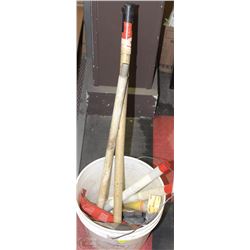 LOT OF WELDING RODS INCL BRAZING RODS, ALUMINUM,