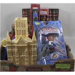 FLAT OF XMAS DECOR+STREK TREK TEMPLE MUSIC BOX