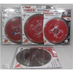 FREUD DIABLO 4 SAW BLADES 6X CUT 10" 80 TEETH 8.5"