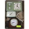 Image 1 : LOT OF 3 VINTAGE & NEWER CLOCKS - BULOVA MANTLE