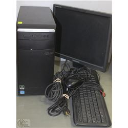 COMPUTER ASUS TOWER WITH SCREEN, KEYBOARD,MOUSE