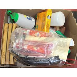 BOX OF GARDENING SUPPLIES INCLUDING
