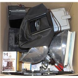 BOX OF VINTAGE CAMERA SUPPLIES