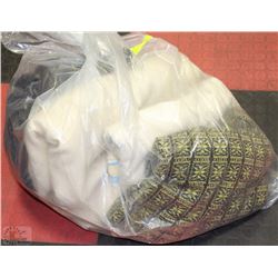 LARGE BAG OF VARIOUS CAR BLANKETS