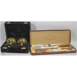 CONNOISSEURS 9TH CHOICE CARVING SET/BRASS CUPLETS