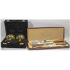 Image 1 : CONNOISSEURS 9TH CHOICE CARVING SET/BRASS CUPLETS