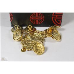 CANADIAN MILITARY BUTTON / HAT PIN COLLECTION