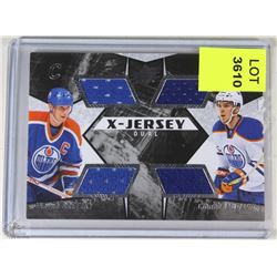 GRETZKY / MCDAVID DUAL JERSEY CARD