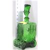 Image 1 : GREEN GLASS DECANTER STAMPED"BASSLO" ITALY