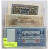 Image 1 : THREE GERMAN BANKNOTES INCLUDING 1920 100 MARKS,