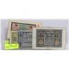 Image 1 : SET OF FOUR GERMAN BANKNOTES INCLUDING
