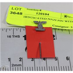 UNAUTHENTICATED NAZI PIN WITH EAGLE