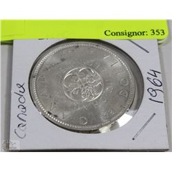 1964 CANADIAN SILVER DOLLAR