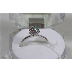 #14-.925 STERLING SILVER NATURAL ENHANCED RUBY,