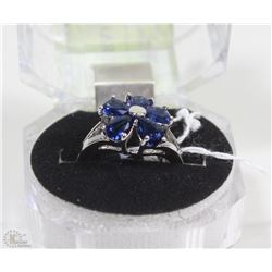 #17-.925 STERLING SILVER NATURAL ENHANCED SAPPHIRE