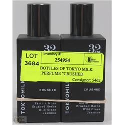 2 NEW BOTTLES OF TOKYO MILK BLACK PERFUME "CRUSHED
