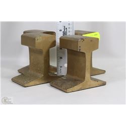 3PC PAINTED RAILROAD TRACK PIECES